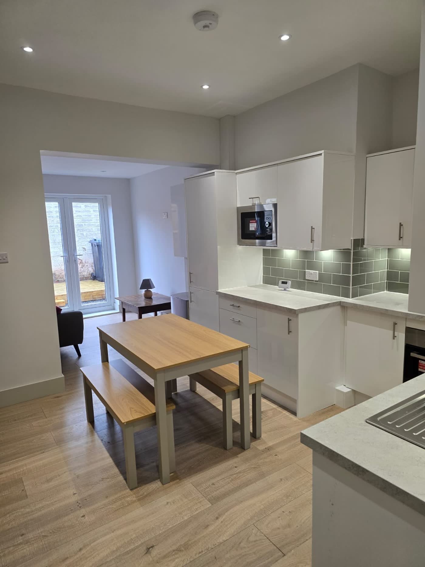 Refurbished supported housing interior — UK transitional housing investment, County Durham